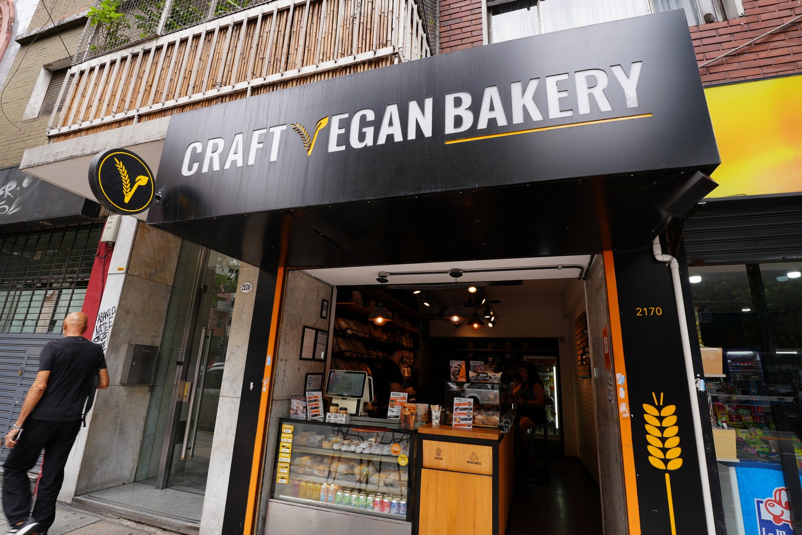 Vegan bakery storefront